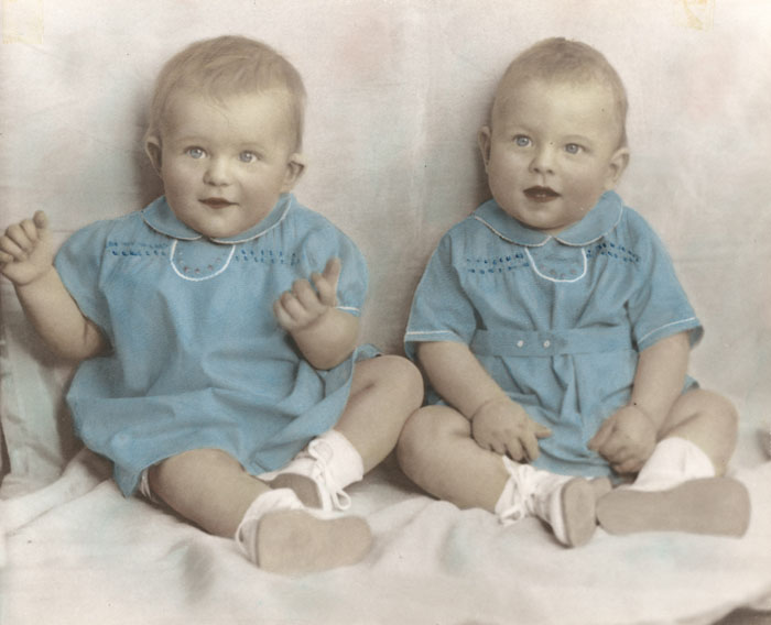 Hackert twins of rural Lynnville turn 80 years old