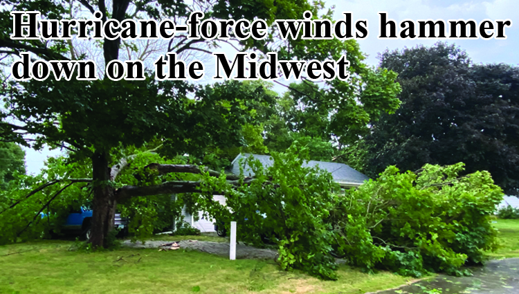Derecho causes widespread damage, power outages