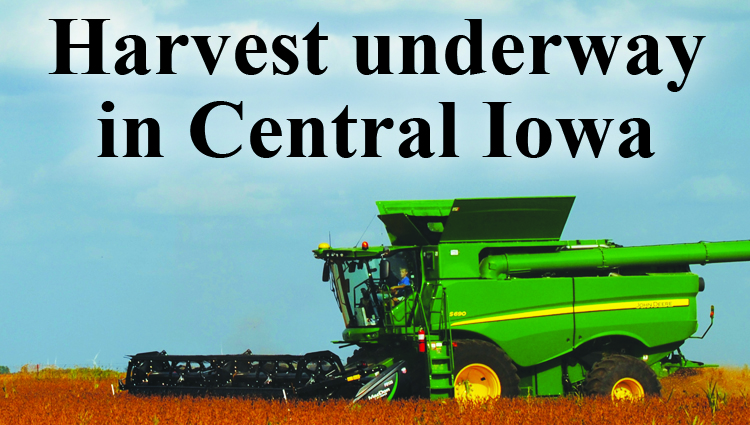 Harvest underway in central Iowa