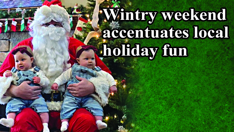 Wintry weekend accentuates local holiday fun