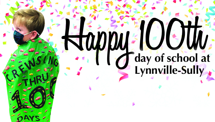 Happy 100th Day of School at Lynnville-Sully