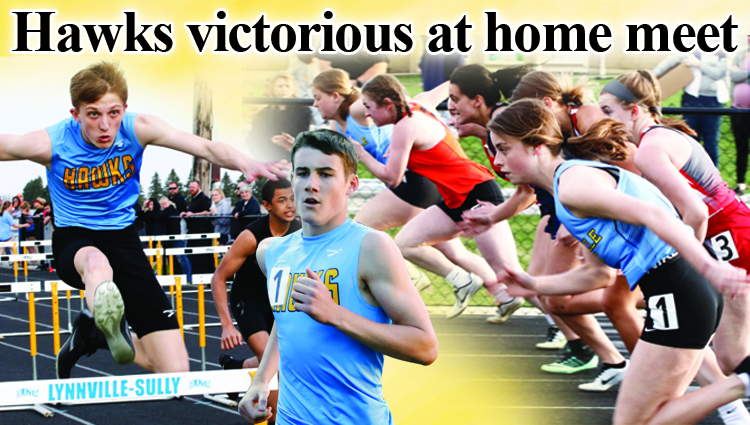 Hawks dominate at home meet