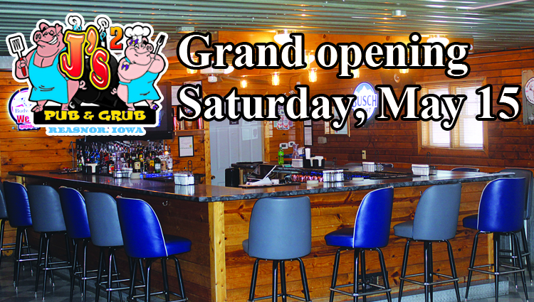 J’s 2 Pub and Grub’s Grand Opening set for Saturday, May 15