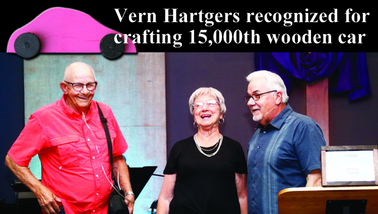 Vern Hartgers crafts his final and 15,000th wooden car