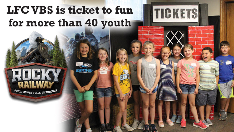 Trainload of Fun at Lynnville Friends Church VBS