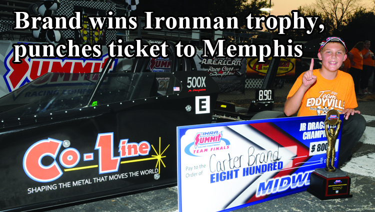 Brand punches his ticket to Memphis with IHRA Summit Team Finals Junior Dragster victory