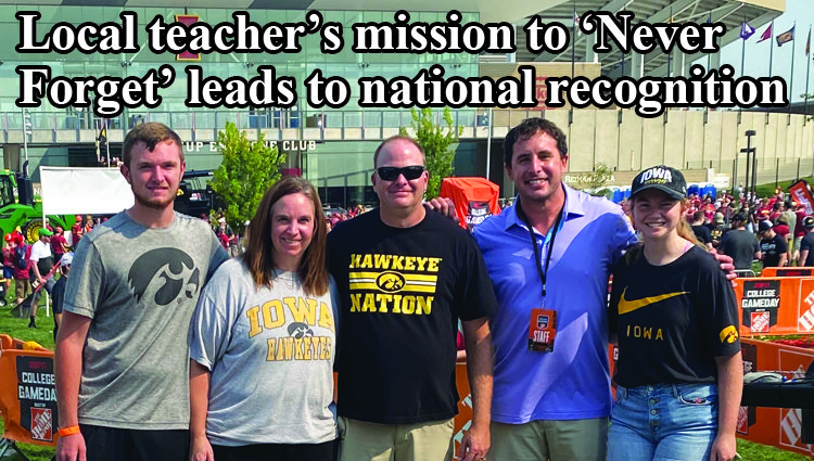 Local teacher’s mission to ‘Never Forget’ leads to national recognition