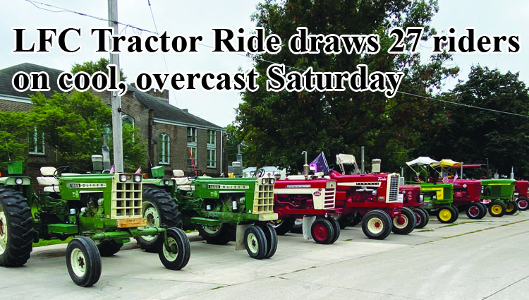 LFC Tractor Ride draws 27 riders on cool, overcast day