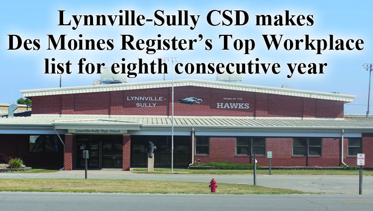 Lynnville-Sully Community School District ranks as a top workplace for eighth consecutive year