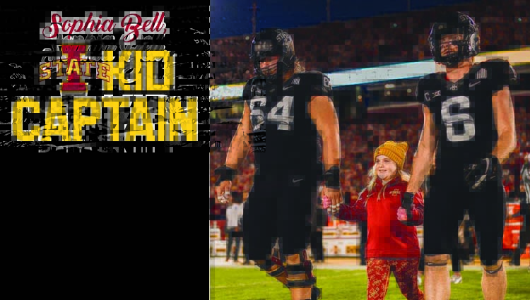 Cyclone superfan Sophia Bell serves as ISU’s Kid Captain