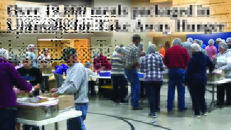 Over 19,000 meals packaged in Lynnville for Take Away Hunger