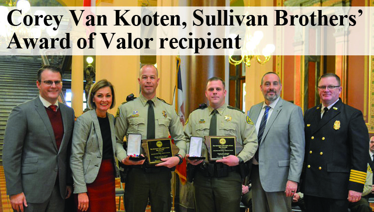 Van Kooten receives Sullivan Brothers’ Award of Valor