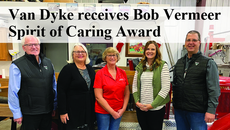Van Dyke receives Bob Vermeer Spirit of Caring Award