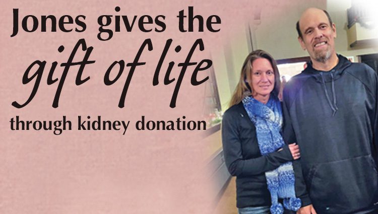Jones gives the gift of life to friend’s son in need of kidney