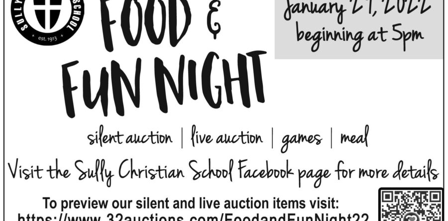 SCS’s Food and Fun Night set for Jan. 29