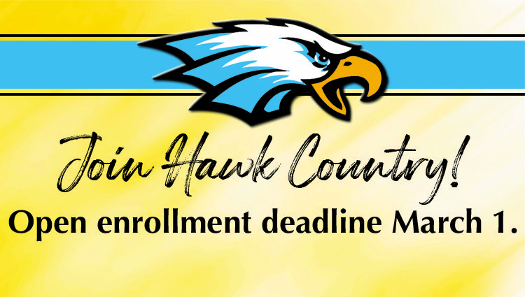 Join Hawk Country – open enrollment deadline March 1