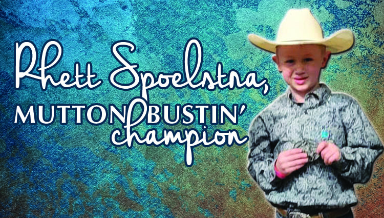 Spoelstra, SnowBull Rodeo 2022 mutton bustin’ champion