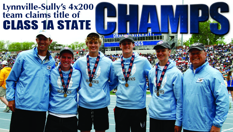 Lynnville-Sully’s 4×200 team claims title of Class 1A State Champs