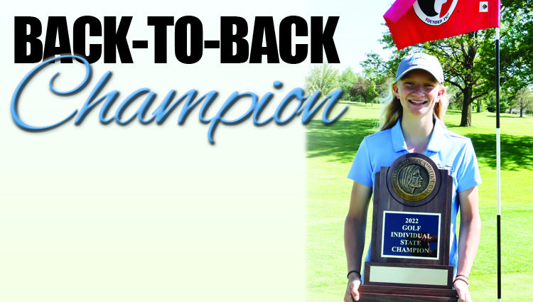 Back-to-back champ: L-S junior Greenlee Smock wins second straight Class 1A individual golf title