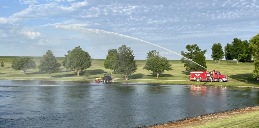 Sully Fire Department trains at Co-Line’s Lake Seven-A