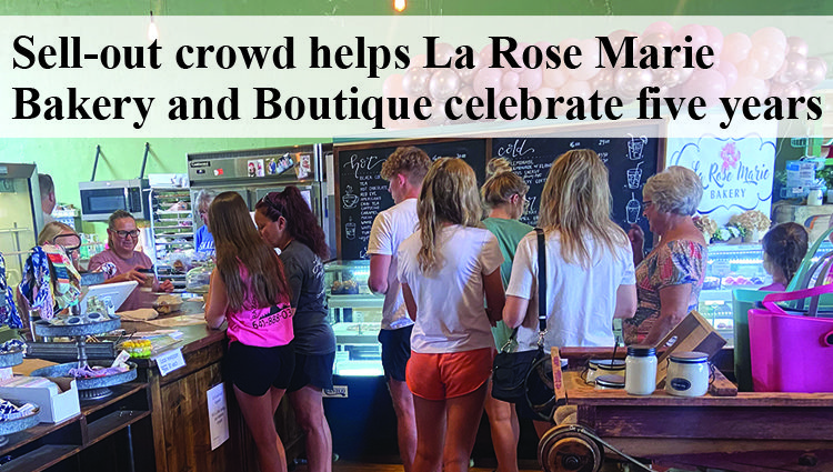 Sell-out crowd helps La Rose Marie Bakery and Boutique celebrate five years