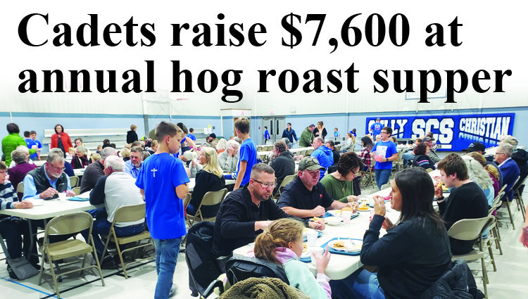 Sully Cadets raise $7,600 at annual hog roast supper