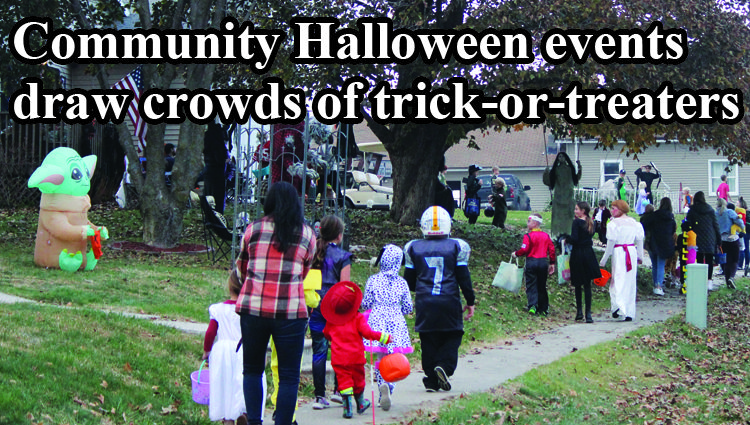 Community Halloween events draw crowds of trick-or-treaters