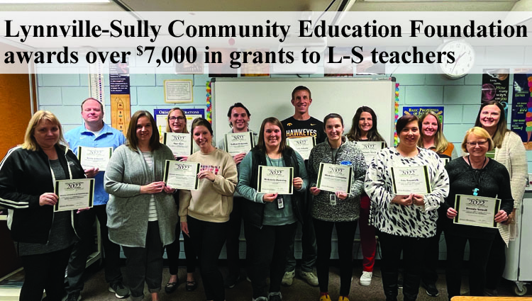 Lynnville-Sully Community Education Foundation awards over $7,000 in teacher grants