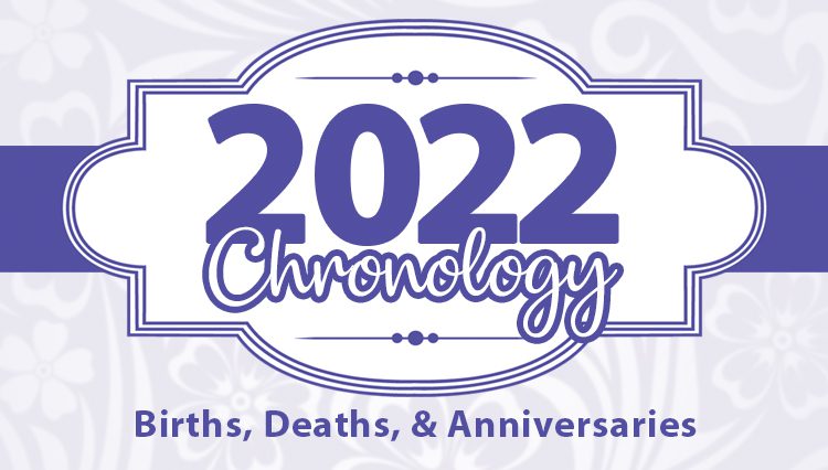 2022 Chronology
