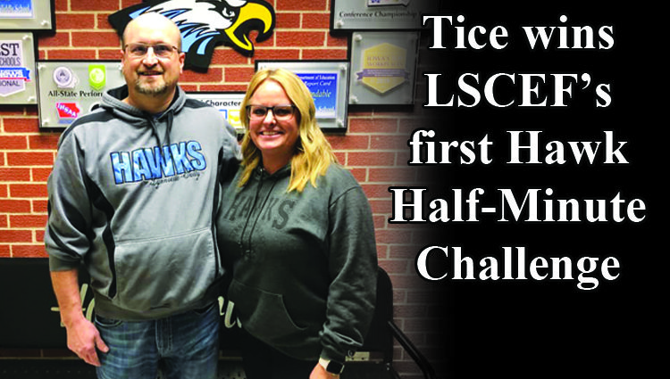 Tice pockets $500 in LSCEF’s first Hawk Half-Minute Challenge