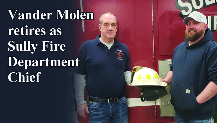 Vander Molen retires from Sully Fire Department Chief position
