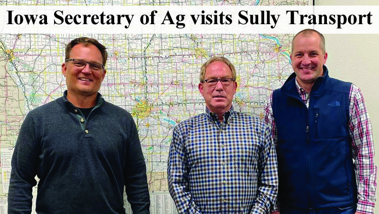 Iowa Secretary of Agriculture Mike Naig visits Sully Transport