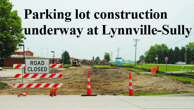 Parking lot construction underway at Lynnville-Sully