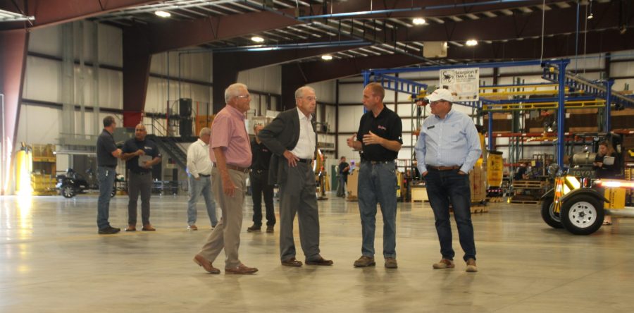 Senator Grassley visits Co-Line’s Jasper County building as part of 99-county tour
