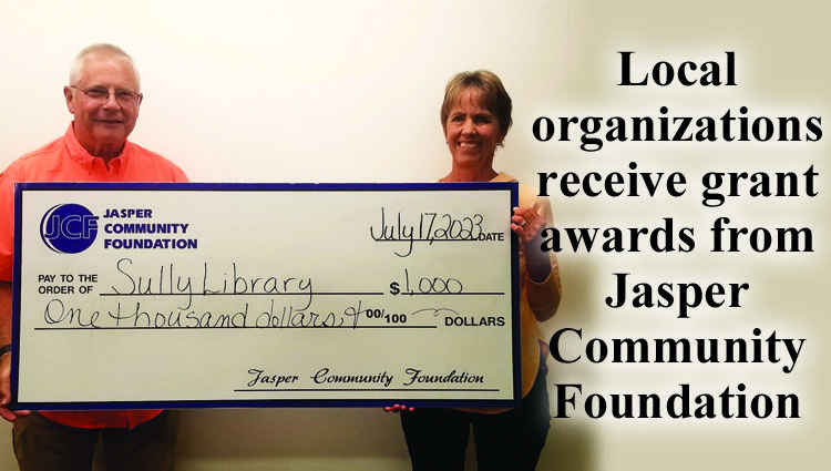 Four local organizations receive grant awards from Jasper Community Foundation