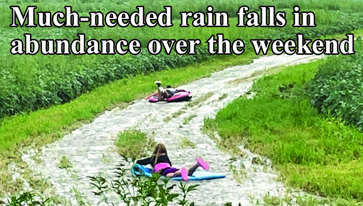 Much-needed rain falls in abundance over the weekend