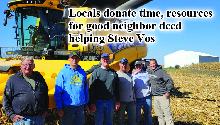 Locals donate their time and resources for good neighbor deed helping Steve Vos