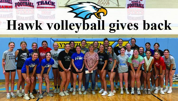 Lynnville-Sully volleyball team gives back