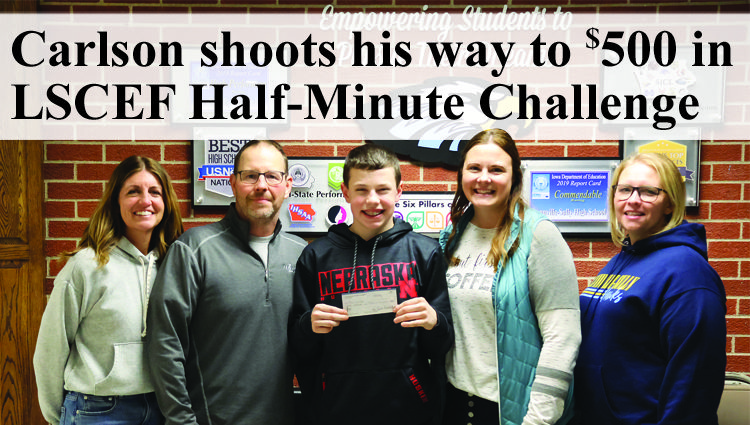 Carlson wins LSCEF Half-Minute Challenge