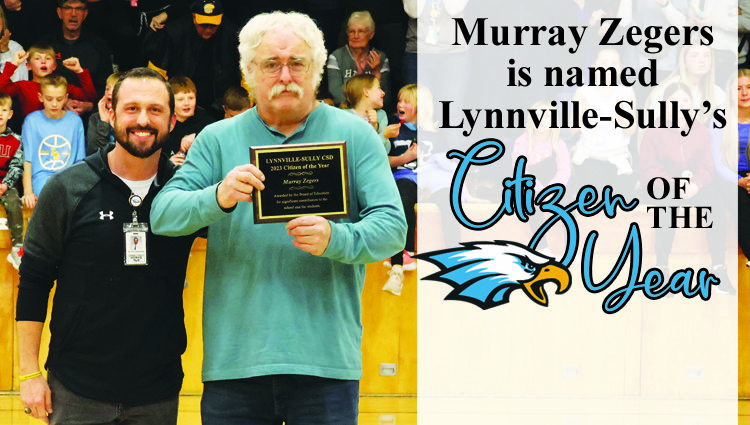 Long-time Hawk fan and community volunteer honored as Lynnville-Sully’s Citizen of the Year
