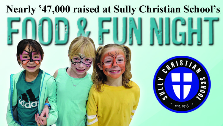 Hundreds gather and give generously to the tune of $46,900 at Sully Christian School’s Food & Fun Night
