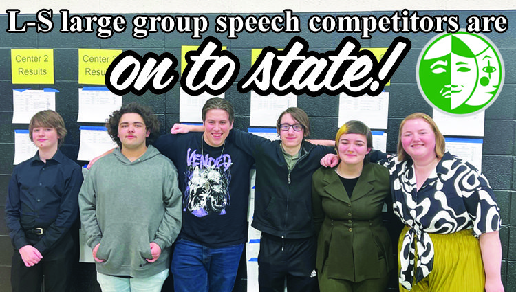 Lynnville-Sully large group speech competitors are on to state