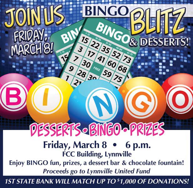 BINGO Night in Lynnville March 8