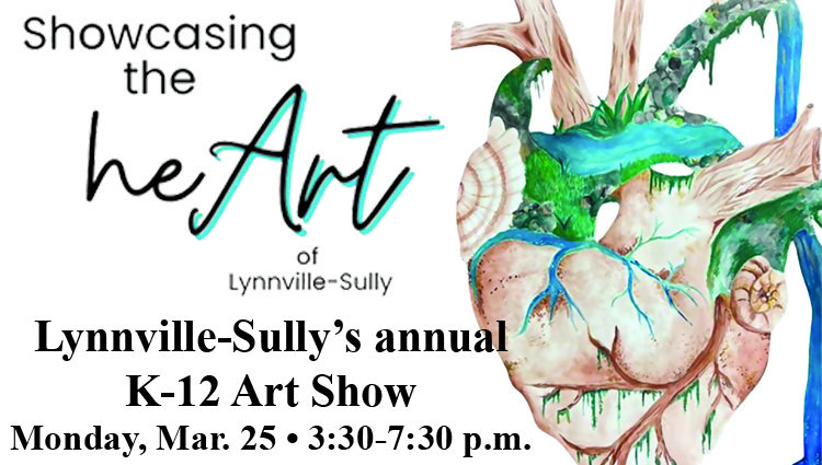 Lynnville-Sully’s annual Art Show Monday, March 25