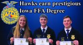 Conover, Jansen, and Utech earn Iowa FFA Degrees