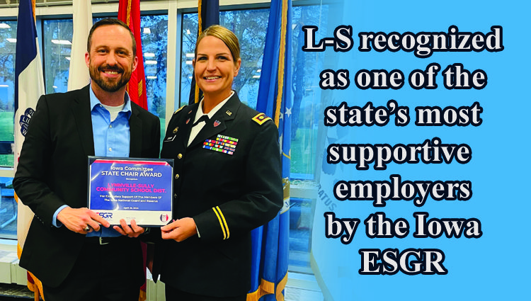 Lynnville-Sully recognized as one of the state’s most supportive employers by the Iowa ESGR