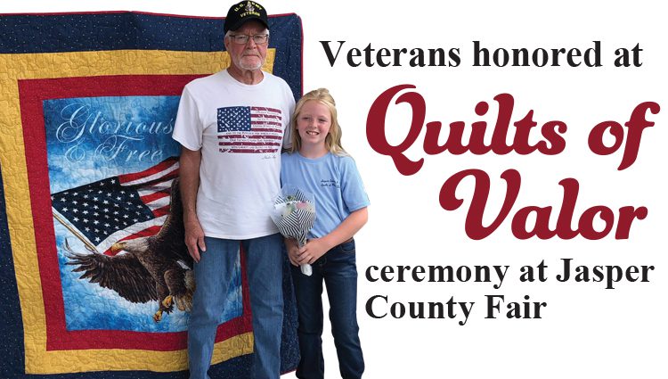 Quilt of Valor awarded to 28 veterans at Jasper County Fair