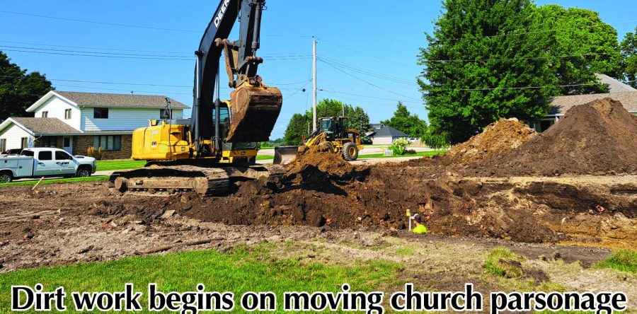 Work begins to move church parsonage