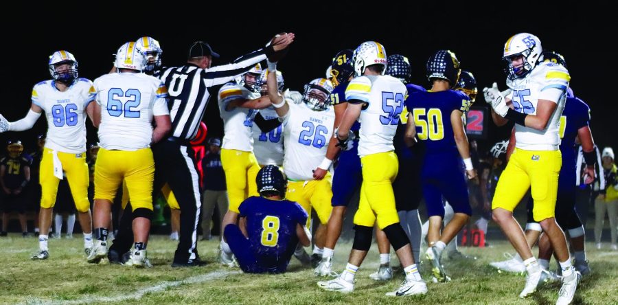 Hawk football falls two points short in season-ending playoffs loss