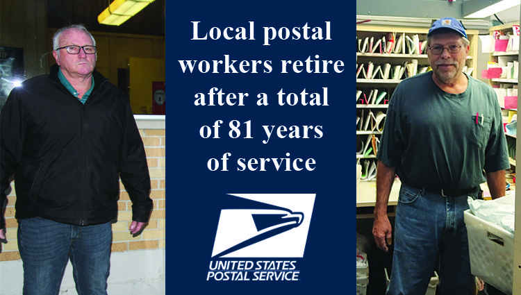 Local postal workers retire after a total of 81 years of service